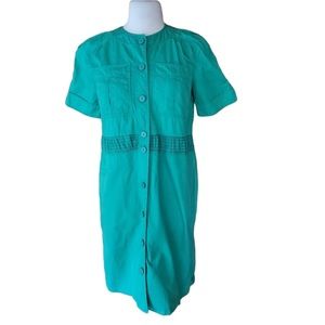 Vintage Green, Cotton Dress